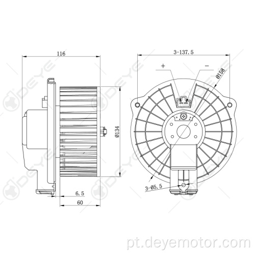 Motor do ventilador do condicionador de carro para Mazda MX-5 Miata